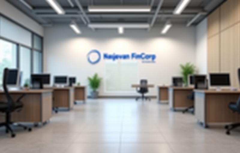 Modern office interior of Navjeevan FinCorp in Mumbai.